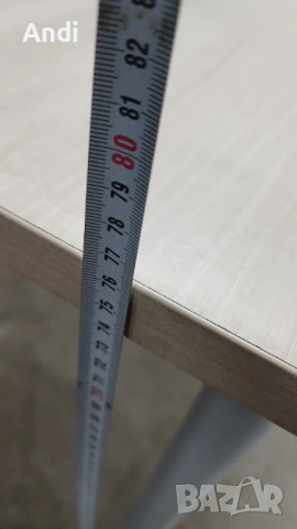 Бюро ъглово с метални крака - офис маса 160 - 150 /60-70 / 76см, снимка 8 - Работни маси и бюра - 53173053