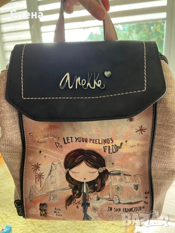 Раница Anekke Peace & Love Pink, 27 x 31 x 14 см