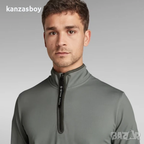 g-star half zip bound tweeter t - страхотна мъжка блуза КАТО НОВА С