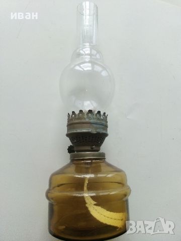 Стара газена лампа, комплект със стъклото.