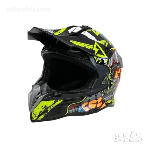 Каска Крос Мотор/Скутер/Бъги/Вело/АТВ -721334, снимка 2 - Аксесоари и консумативи - 50524253