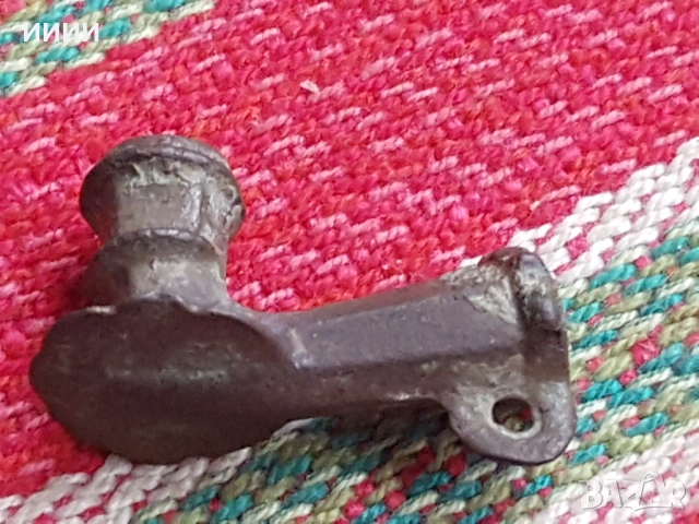 Османска бронзова лула , снимка 2 - Антикварни и старинни предмети - 53880382