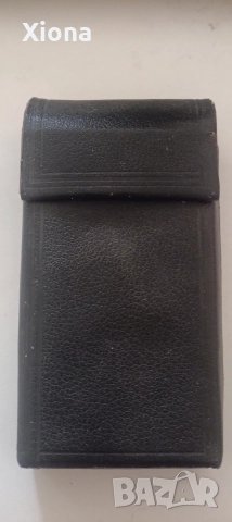 Автентична табакера за дълги цигари от естествена кожа от Соца/колекционерска/антикварна