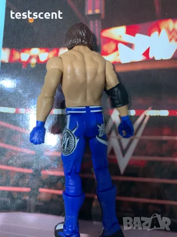 Екшън фигура WWE AJ Styles Ей Джей Стайлс Mattel Basic Figure играчка blue, снимка 7 - Фигурки - 48438545