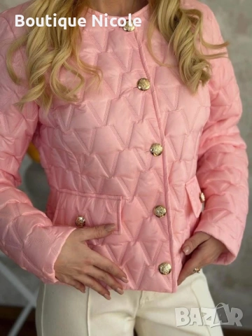 Уникално дамско яке в розово  , снимка 2 - Якета - 53714086