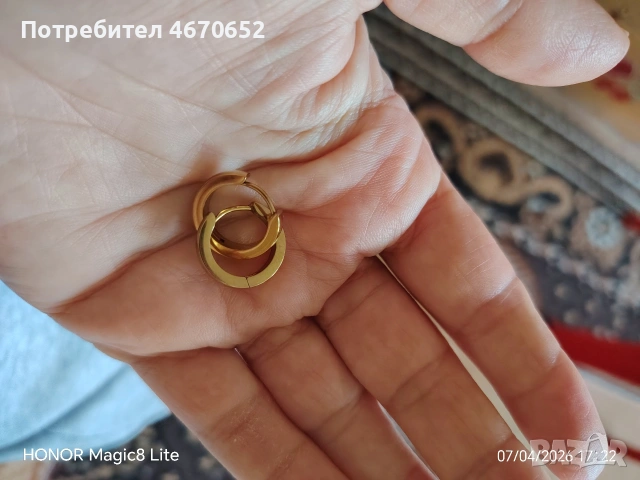 Обеци от медицинска стомана, снимка 2 - Обеци - 54125399