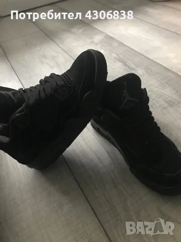 Jordan 4 retro black cat, снимка 3 - Спортни обувки - 48056853