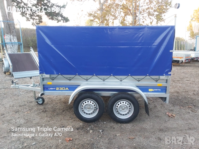 Туристическо ремарке VESTA LIGHT 23DA с брезент и шпригли H-120, снимка 4 - Ремаркета - 51921932