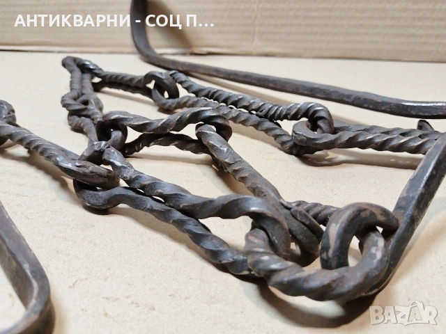 Рядка Стара Кована Верига За Огнище. / НОМЕР 1704., снимка 4 - Антикварни и старинни предмети - 54245981