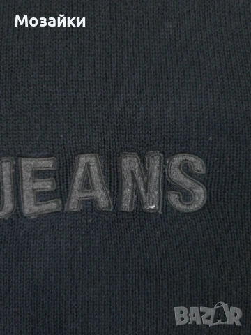DKNY Jeans плетен пуловер употребяван, черен, размер S, снимка 5 - Пуловери - 53596161
