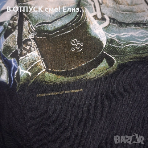Тениска Iron Maiden Powerslave оригинал лиценз Journeys с етикет, снимка 2 - Тениски - 53973888