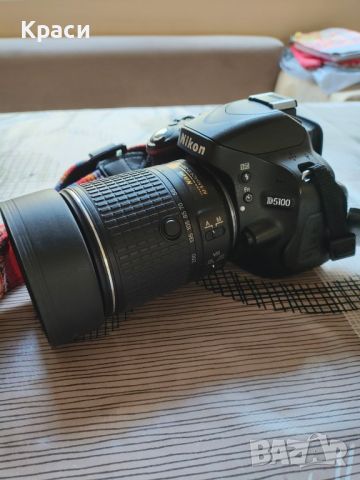 Идеален DSLR фотоапарат Nikon D5100 с обектив 55-200 1:4-5.6 GII ED, снимка 5 - Фотоапарати - 45301483