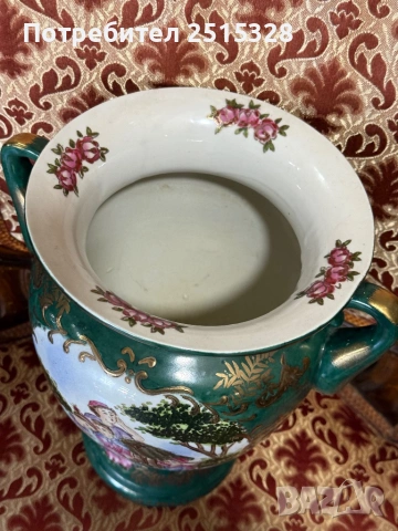 голяма стара японска ваза, снимка 3 - Колекции - 53779888