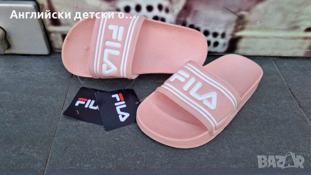 Английски детски чехли-FILA, снимка 8 - Детски сандали и чехли - 46557269