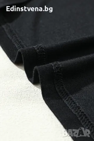 Дамски топ в черно с ефектни пайети, снимка 7 - Корсети, бюстиета, топове - 50143193