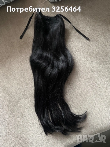 Продавам естествена славянска коса черна , снимка 5 - Продукти за коса - 53629637