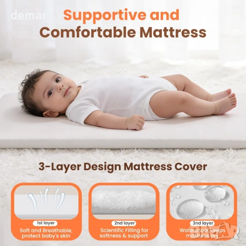 Бебешко креватче Next to Me, 3 в 1 с колелца, мрежа против комари и матрак, розово, снимка 4 - Бебешки легла и матраци - 53646956