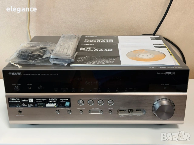 Усилвател / Ресивър Yamaha RX-V675 – 7.2, Wi-Fi, AirPlay, HDMI , NET Radio , APP Control *ТОП* 