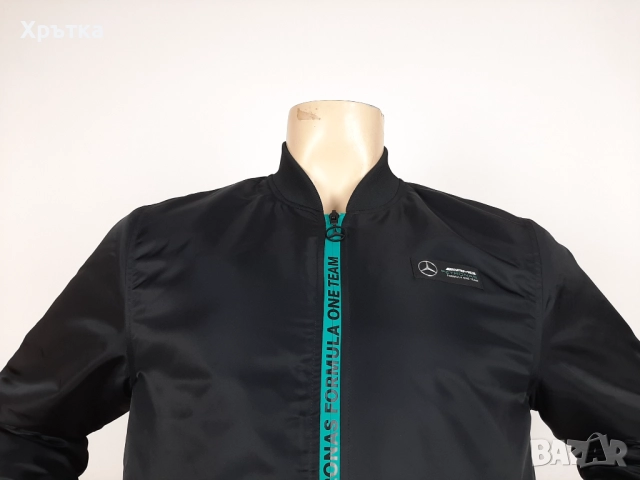 Mercedes AMG F1 Padded Bomber - Оригинално мъжко яке , снимка 7 - Якета - 52940646