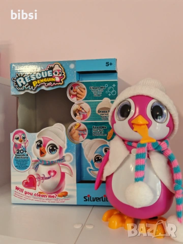 Интерактивен пингвин - розов