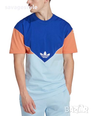 Мъжка тениска ADIDAS Originals Adicolor Seasonal Archive Tee Blue, снимка 1 - Тениски - 46186048