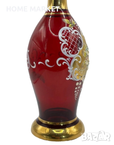 Murano Italy   Circa 1957  Bischoff Cordials Venetian Italian set with  Ruby Red end 18 k Gold  , снимка 18 - Антикварни и старинни предмети - 52718437