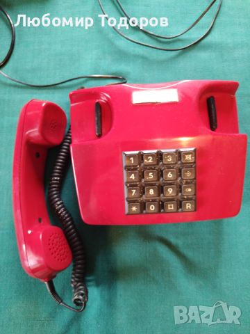 Стар телефон с копчета , снимка 2 - Стационарни телефони и факсове - 45569801