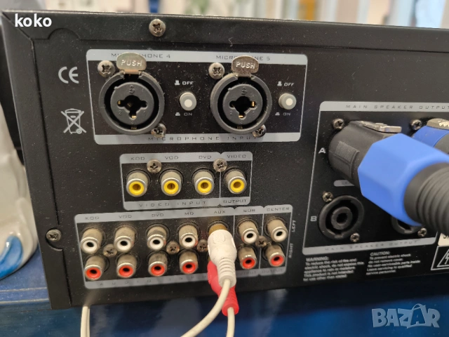 Усилвател професионален KAM KKA400 karaoke , снимка 8 - Ресийвъри, усилватели, смесителни пултове - 54083721