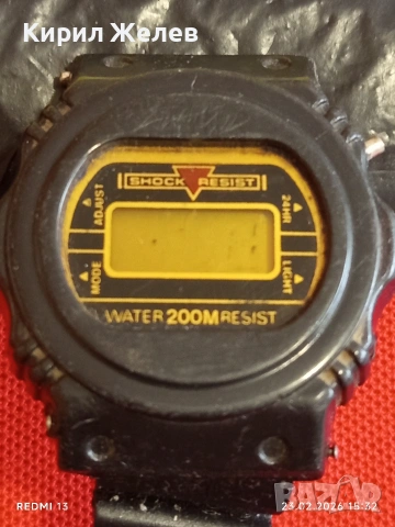 Винтидж електтронен часовник ретро модел рядък за КОЛЕКЦИЯ ДЕКОРАЦИЯ 51727, снимка 2 - Мъжки - 53594063