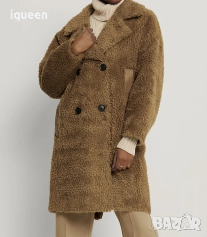 Teddy bear палто в кафяво