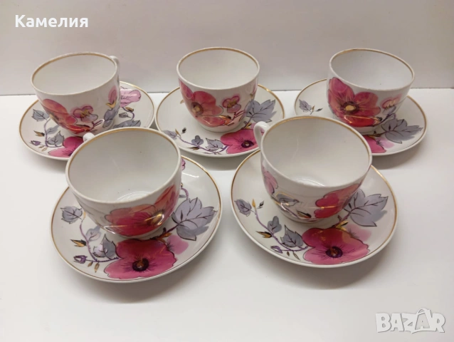 Руски порцелан , снимка 5 - Чаши - 53520863