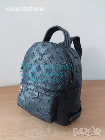 Черна раница  Louis Vuitton кодSG48, снимка 2 - Раници - 43956467