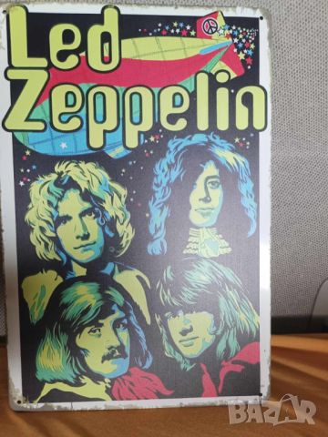 Led Zeppelin-метална табела (плакет), снимка 2 - Китари - 45727977