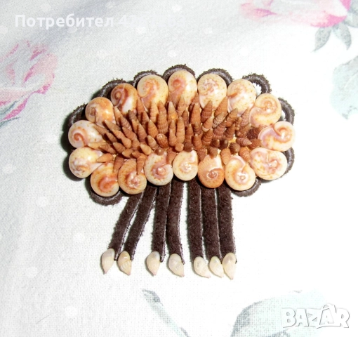 Ретро брошка ръчна изработка, снимка 2 - Други - 52151275