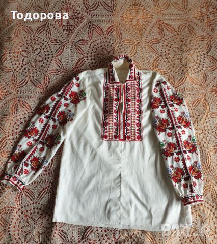 Мъжка  риза от народна носия, снимка 7 - Антикварни и старинни предмети - 45716201