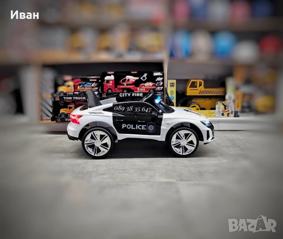 ТОП ЦЕНА!НОВО!Акумулаторна кола AUDI POLICE с 12V батерия,EVA ГУМИ,USB, снимка 6 - Коли, камиони, мотори, писти - 51372689