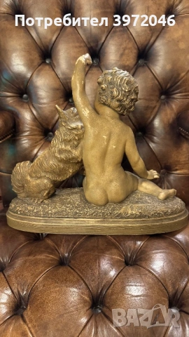 Антикварна фигура 1920 -1930г, снимка 5 - Антикварни и старинни предмети - 53215005