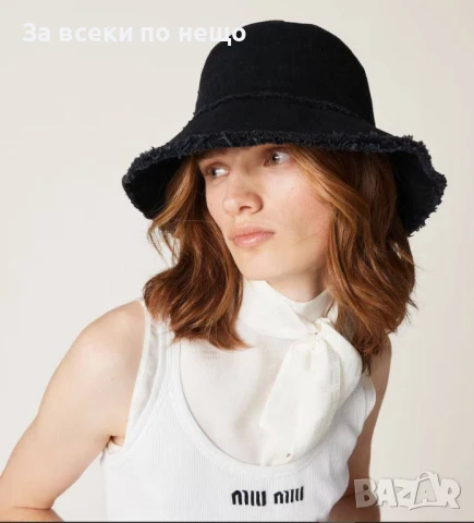 Miu Miu Дамска Лятна Шапка Миу Миу - Налични Различни Цветове Код E690, снимка 3 - Шапки - 51149665