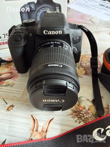 Фотоапарат Canon 750d , снимка 2 - Фотоапарати - 54157074