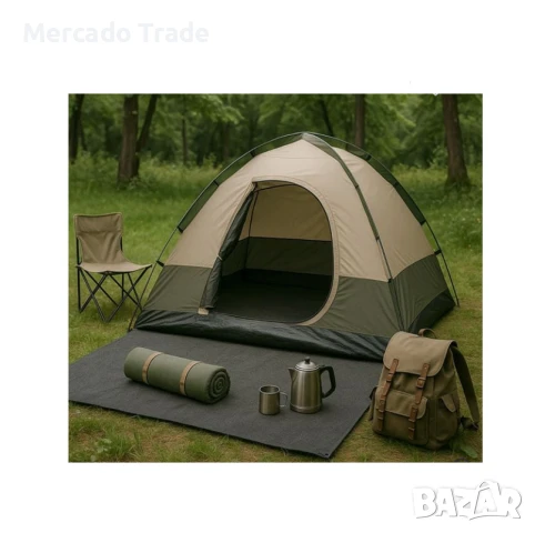 Подложка за палатка Mercado Trade, За къмпинг, Непромокаема, Сив