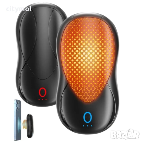 2 бр. акумулаторни грейки за ръце, 6000mAh, за многократна употреба за къмпинг/туризъм/пътуване/рабо, снимка 2 - Друга електроника - 52207610