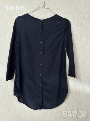 Топ от копринена смес COS, снимка 2 - Блузи с дълъг ръкав и пуловери - 53859635