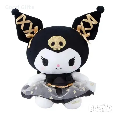 Плюшена играчка Kuromi, плюшено Куроми около 30см, снимка 2 - Плюшени играчки - 50100504