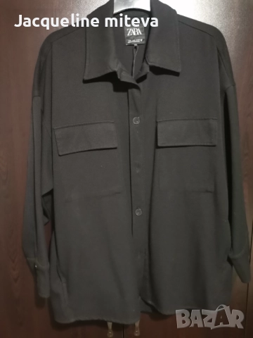 Овърсайз деним риза Zara