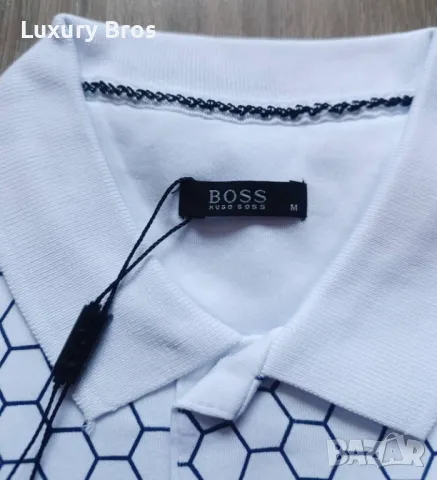 Мъжки тениски с яка Hugo Boss, снимка 6 - Тениски - 47640952