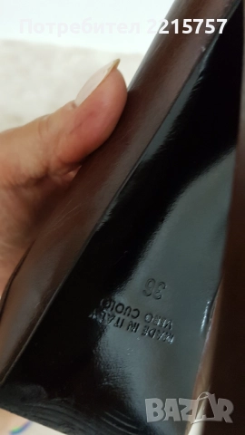 Обувки от естеств.велур и кожа. Италия., снимка 9 - Дамски обувки на ток - 50703107