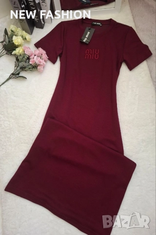 Разпродажба ✨ Дамска Памучна Рокля ✨MIU MIU , снимка 3 - Рокли - 52001159