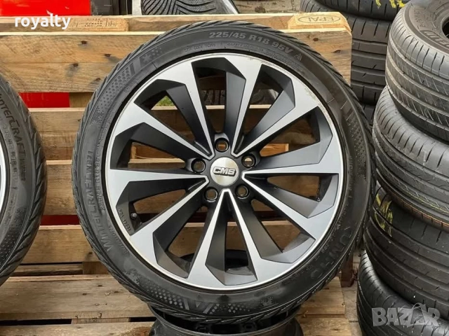 5х112 18 Цола Джанти Audi A4 A5 A6 VW Tiguan Passat Skoda Octavia SuperB ЕТ 35 J 8, снимка 3 - Аксесоари и консумативи - 52239583