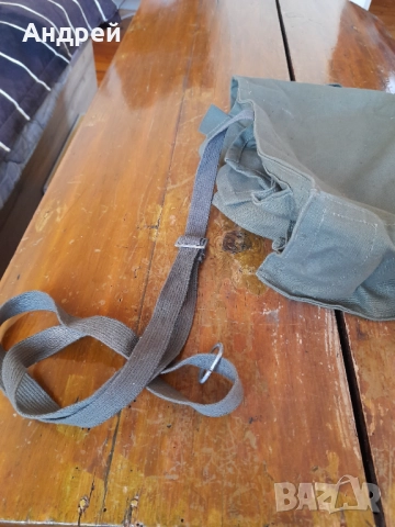 Стара торба от противогаз, снимка 4 - Антикварни и старинни предмети - 52323494