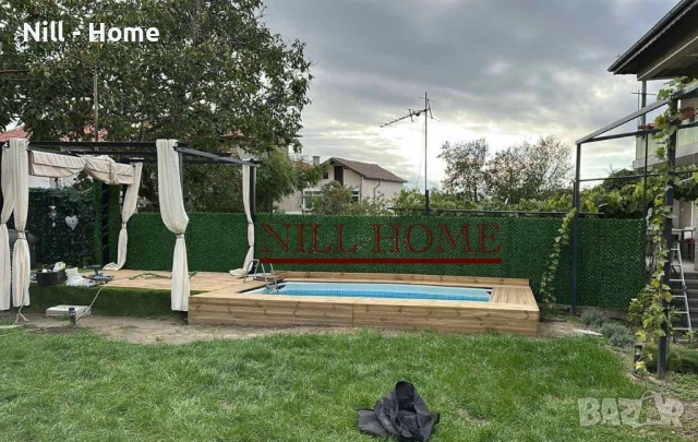 Поцинкована мрежа с декорация ( ИЗКУСТВЕНА ТРЕВА ) 4 мм. Тел / 40 мм. Око, снимка 10 - Огради и мрежи - 52303156